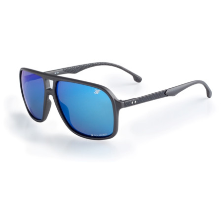 Sonnenbrille 3F Plain schwarz/blau černá