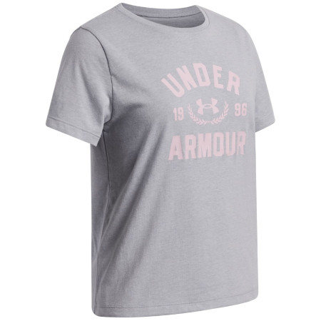 Kinder-Funktionsshirt Under Armour UA G Varsity SS Mod Gray Light Heather