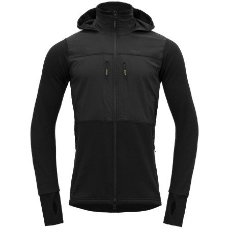 Herren Softshell-Jacke Devold Herøy Hybrid Merino Jkt Man schwarz Caviar