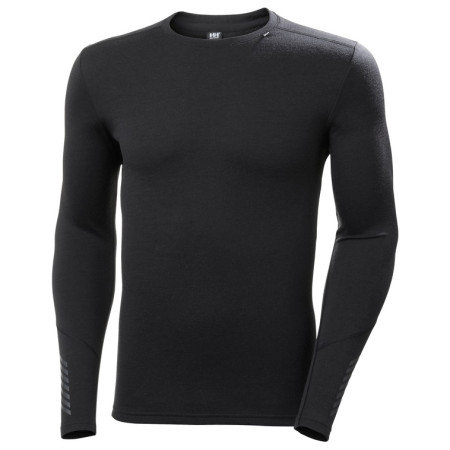 Herren-Funktionsshirt Helly Hansen Lifa Merino Midweight Crew schwarz Black