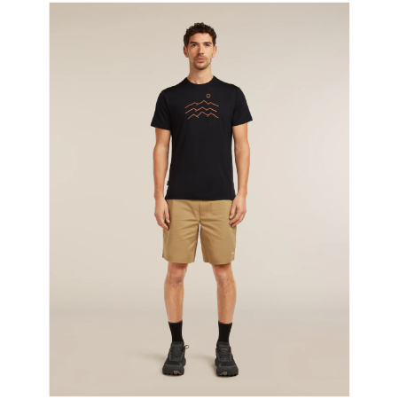 Herren-Funktionsshirt Icebreaker Merino Blend 125 Cool-Lite™ Sphere SS Tee Across the Peaks