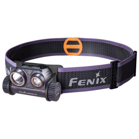 Stirnlampe Fenix HM65R-DT schwarz/lila dark purple