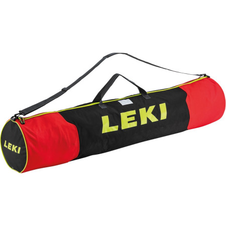Beutel für Stöcke Leki Pole Bag Team 140/15 schwarz/rot fluorescent red-black-neonyellow