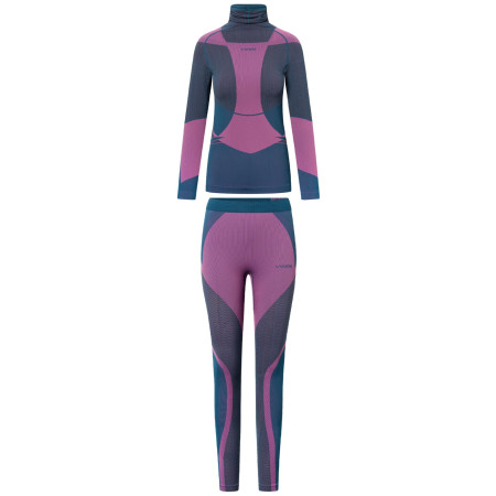Damen-Funktionsunterwäsche Viking Fusion Set lila turquise/fuchsia