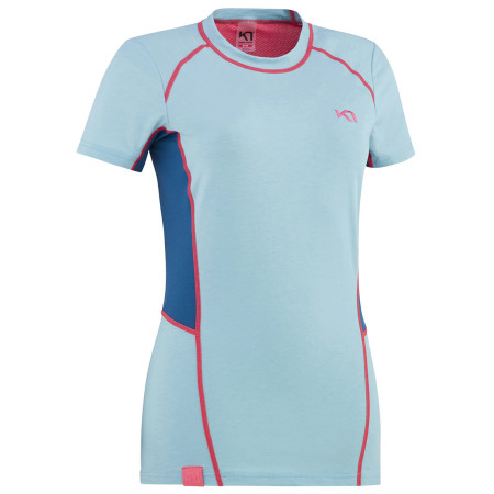 Damen-T-Shirt Kari Traa Svala Tee blau/rosa Surfboard