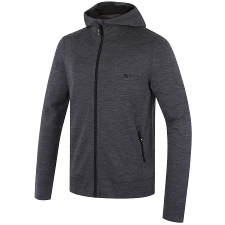 Herren-Sweatshirt Zulu Merino Hoodie 230 grau grey
