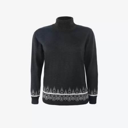 Damen-Rollkragenpullover Kama 5052 grau graphite