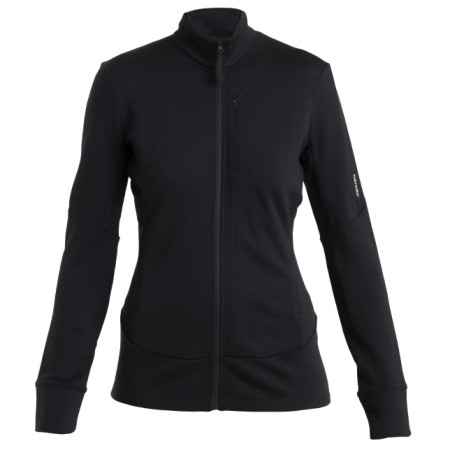 Damen Funktions-Sweatshirt Icebreaker Women Merino 260 Quantum IV LS Zip schwarz Black