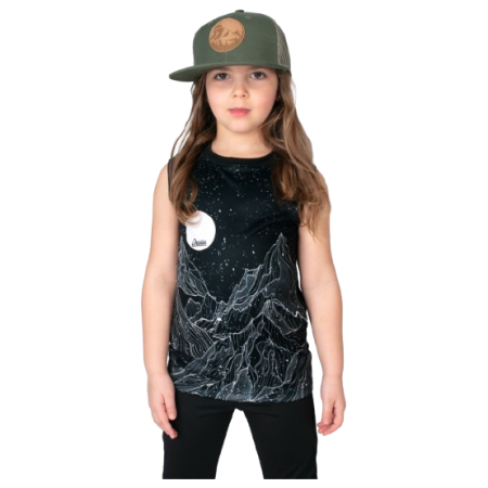 Kinderunterhemd Drexiss Full Diamond Beach Black Coolmax schwarz/weiß