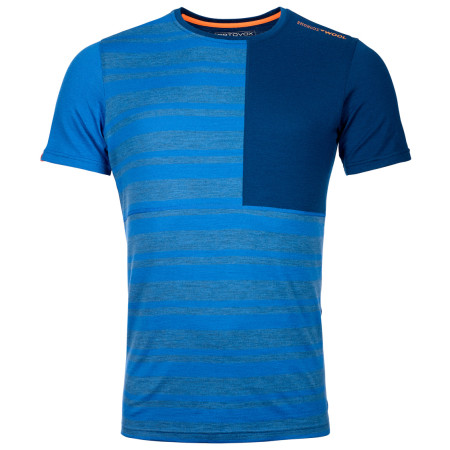 Herren-Funktionsshirt Ortovox 185 Rock'N'Wool Short Sleeve blau JustBlue