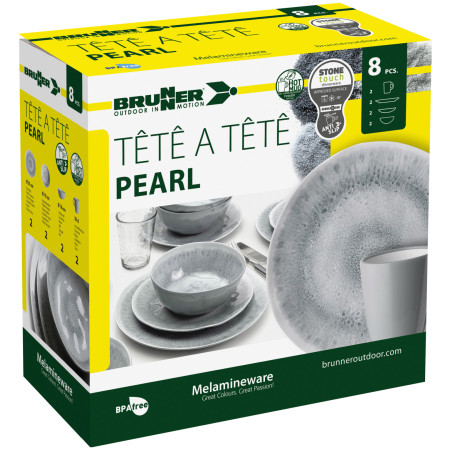 Geschirrset Brunner Set tête-à-tête Pearl 8 pcs