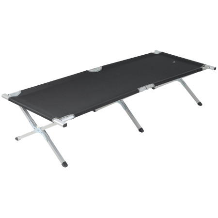 Campingliege Bo-Camp Cross-Legged bed L schwarz/grau