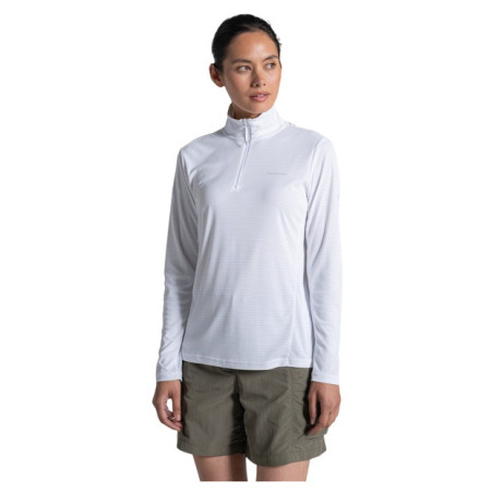 Damen-T-Shirt Craghoppers NosiLife SolarShield+ Half Zip Top