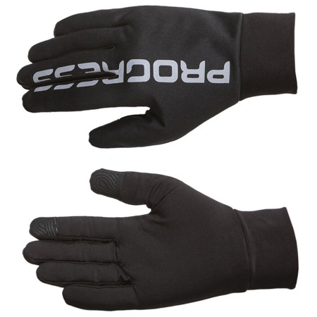 Handschuhe Progress Run Gloves schwarz černá
