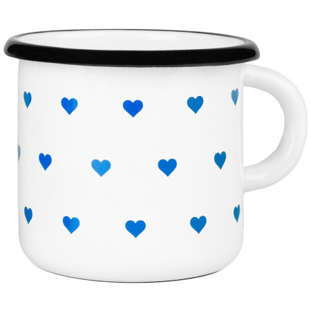 Tasse Zulu Cup Mini Heart weiß/blau white/blue