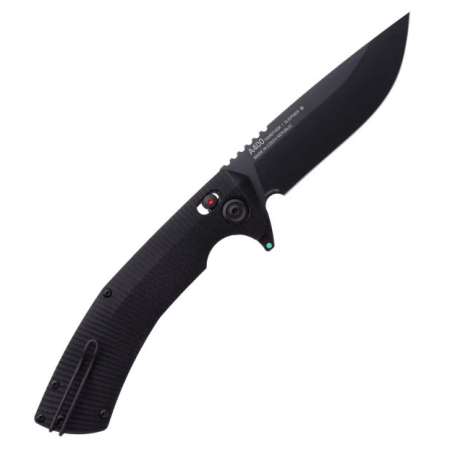 Klappmesser Acta non verba A400-BB, DLC, SL, ALOCK,G10 Black