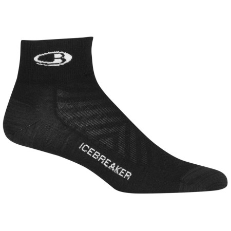 Damensocken Icebreaker Women Run+_Ultralight Mini schwarz black/snow