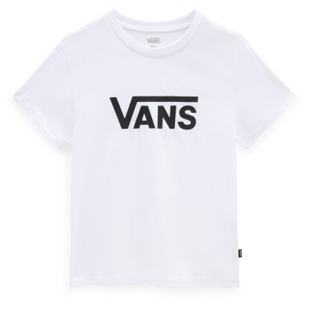 Damen-T-Shirt Vans Wm Drop V Ss Crew-B weiß/schwarz White/Black