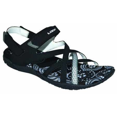 Damensandalen Loap Caipa schwarz/blau Black/BlDeBlanc