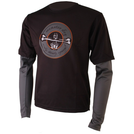 Herren Trikot Axon Monster dlouhý rukáv schwarz/grau