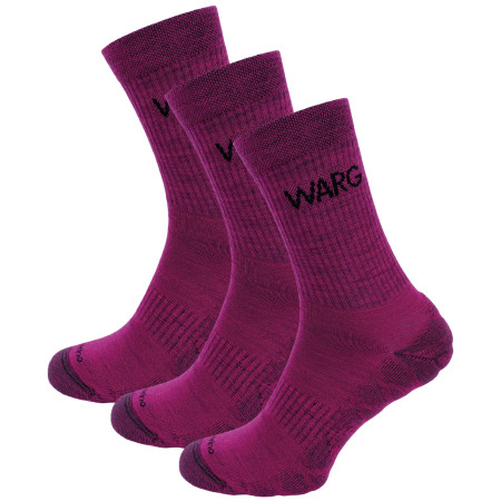 Socken-Set Warg Endurance Merino 3-pack rosa/lila fuchsia