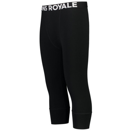 Herreunterhose Mons Royale Cascade Merino Flex 200 3/4 Legging schwarz Black