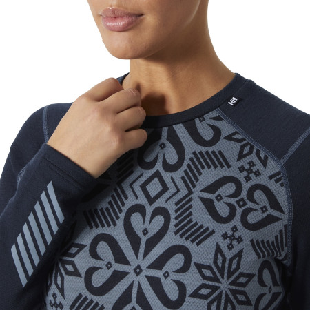 Damen-Funktionsshirt Helly Hansen W Lifa Merino Midw Gra Crew