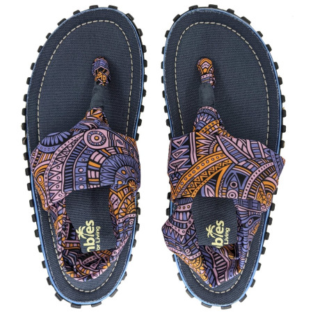 Damensandalen Gumbies Slingback Aztec blau