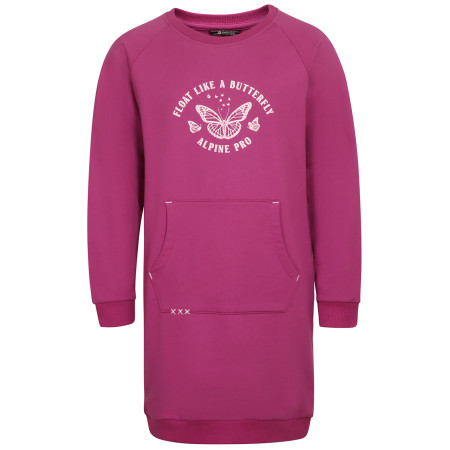 Kinderkleid Alpine Pro Anaho rosa fuchsia red