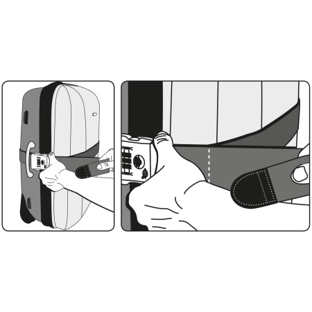 Gepäckriemen Extol TSA mit dreistelligem Code