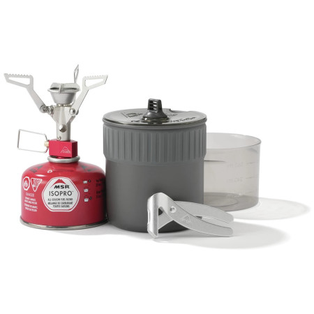 Kochset MSR Pocket Rocket 2 Mini Stove grau/rot
