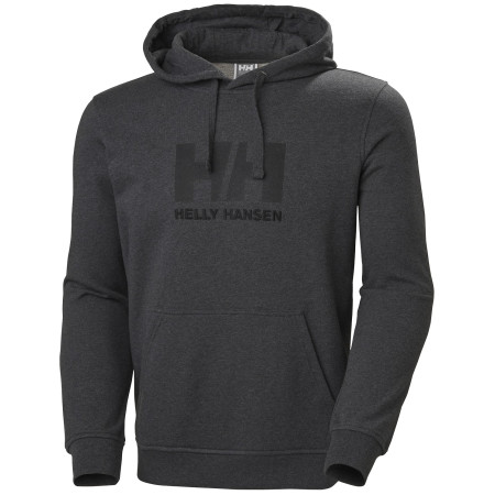 Herren-Sweatshirt Helly Hansen Hh Logo Hoodie grau Ebony Melange