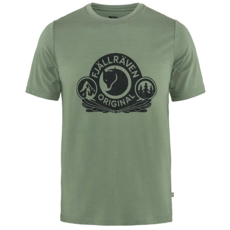 Herren-Funktionsshirt Fjällräven Abisko Wool Classic SS M grün/schwarz Patina Green