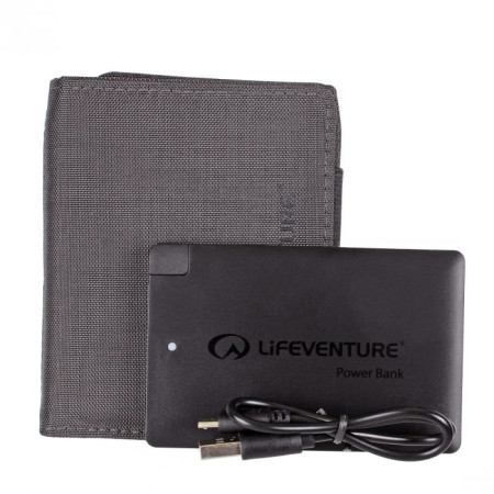 Geldbeutel LifeVenture RFID Charger Wallet grau Grey