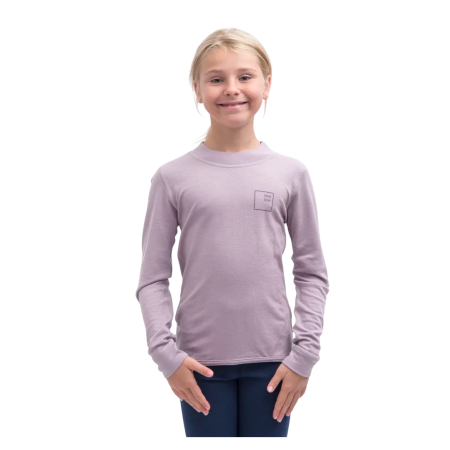 Kinder-Funktionsshirt Sensor Merino DF Logo Up Mystic Violet