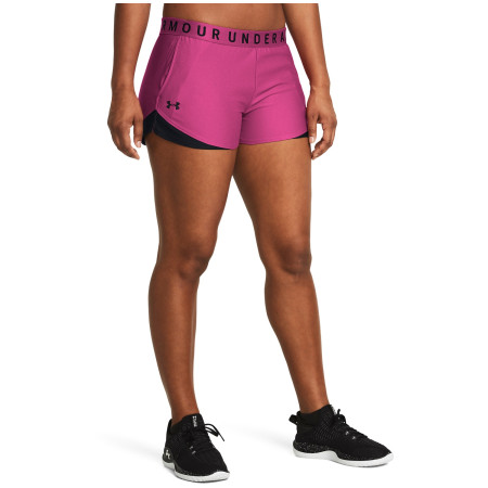 Damenshorts Under Armour Play Up Shorts 3.0 rosa/rot AstroPink/Black/Black