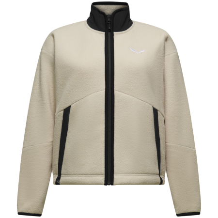 Damen-Sweatshirt Salewa Fanes Jacket Fz W weiß oatmeal