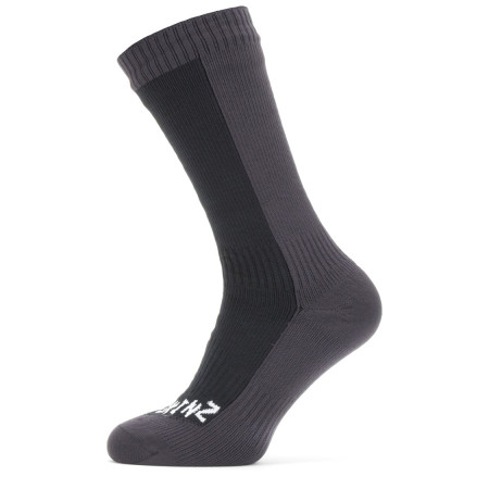 Wasserdichte Socken SealSkinz Starston 2023 schwarz/grau black/grey