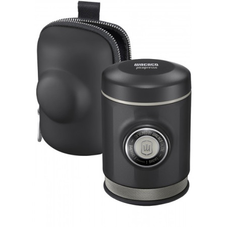 Reise-Kaffeemaschine Wacaco Picopresso mit Reiseetui grau