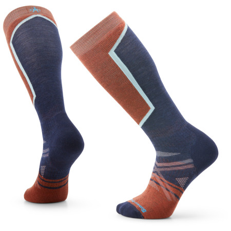 Ski-Socken Smartwool Ski Full Cushion OTC - Recycled blau/orange picante