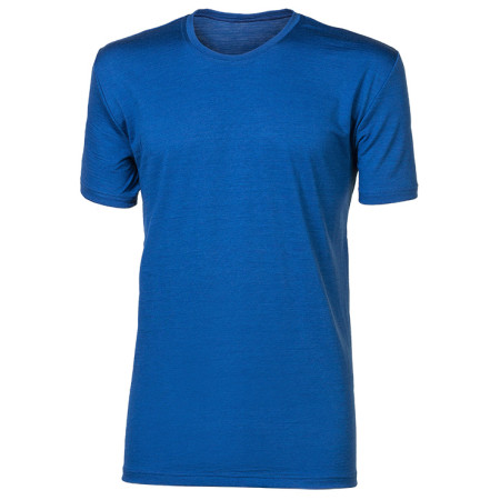 Herren-Funktionsshirt Progress Original Merino blau modrý melír