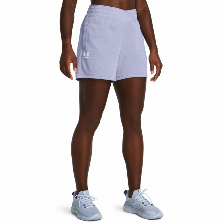 Damenshorts Under Armour Rival Terry Short 2024 hellblau Celeste/White