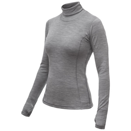 Damen-Funktionsshirt Sensor Merino Bold Roll Neck dl.rukáv grau Cool Gray