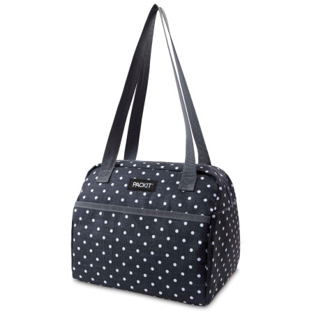 Picknicktasche Packit Hampton schwarz/weiß Polka Dot