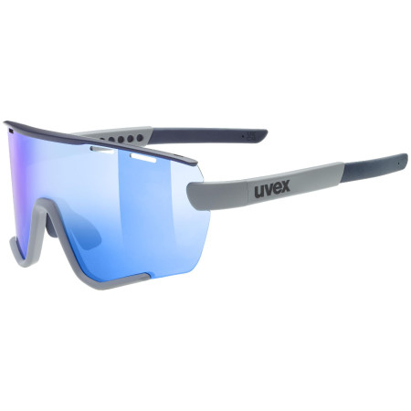 Sonnenbrille Uvex Sportstyle 236 Set grau rhino – deep space matt