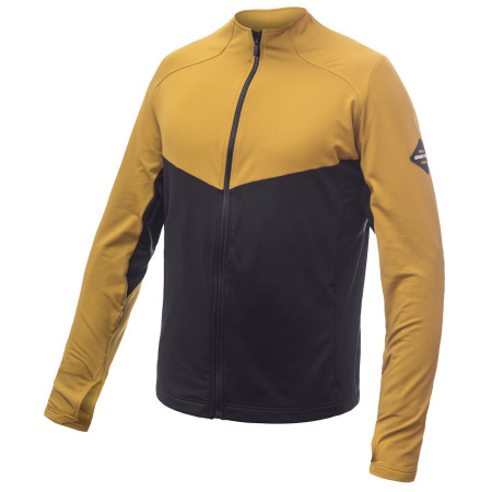 Herren-Sweatshirt Sensor Coolmax Thermo Celozip schwarz/gelb Černá/Mustard