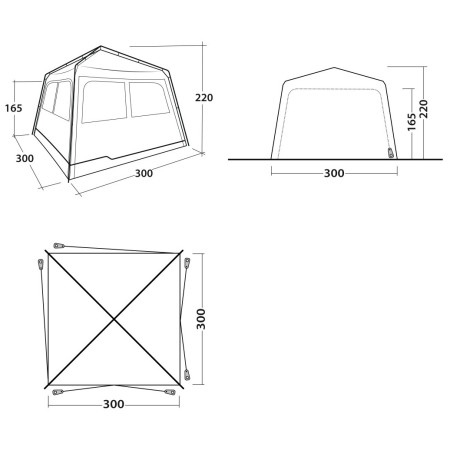 Zelt Outwell Fastlane 300 Shelter