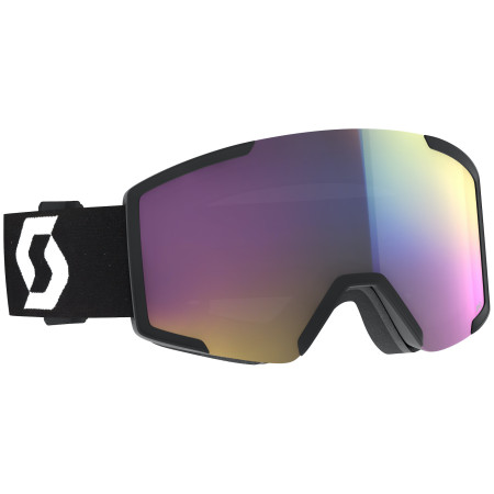 Skibrille Scott Shield schwarz mineral black/white/enhancer teal chrome