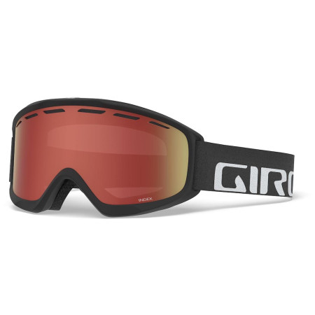 Skibrille Giro Index 2.0 Black Wordmark Amber Scarlet schwarz Amber Scarlet