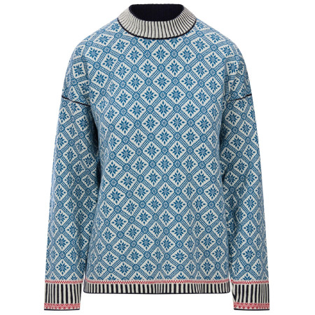 Damenpullover Dale of Norway Langøy Fem Sweater blau/weiß Arctic Blue Offwhite